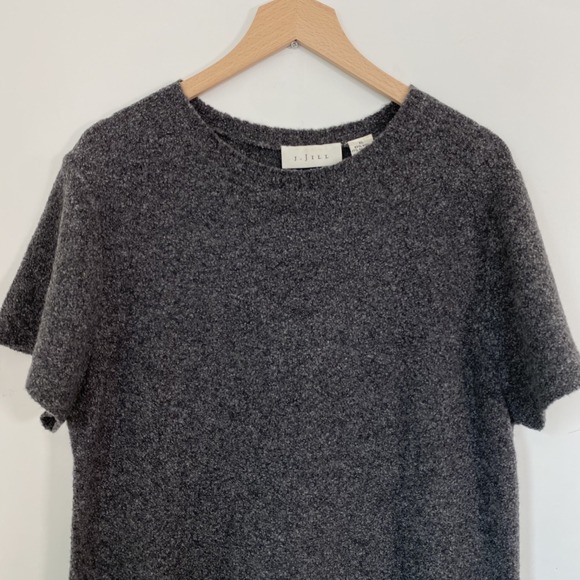 Vintage J Jill Womens Wool Blend Maxi Dress Size XL Modest Neutral Minimalist - Picture 2 of 10